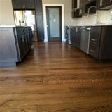Finished installed hardwood floors
